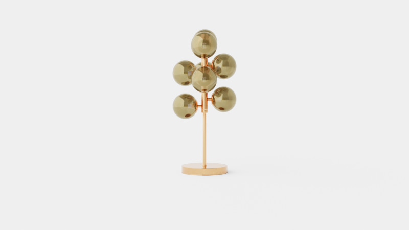 Splendor Gold Lamp 3D 모델 .c4d .max .obj .3ds .fbx .stl .blend