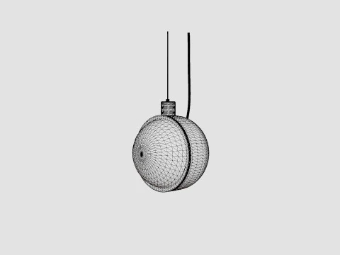 Spot Ceiling Lamp Round 3D Model