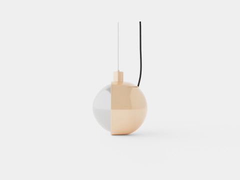 Spot Ceiling Lamp Round Modelo 3D