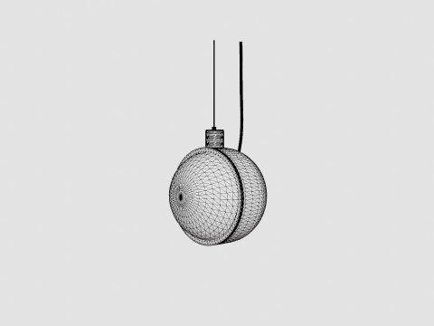 Spot Ceiling Lamp Round Modelo 3D