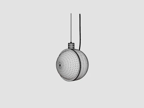 Spot Ceiling Lamp Round 3D Model