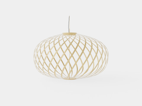 Spring Brass Large Ceiling Lamp 3D-Modell