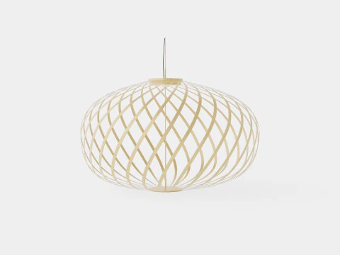Spring Brass Large Ceiling Lamp 3D Model
