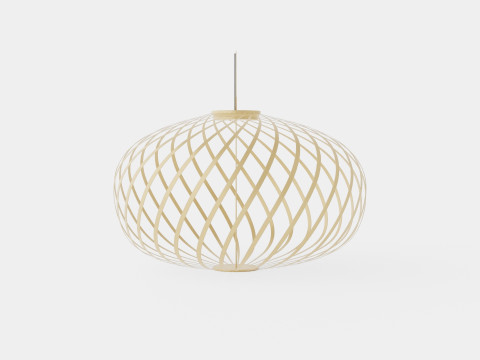 Spring Brass Large Ceiling Lamp 3D Model