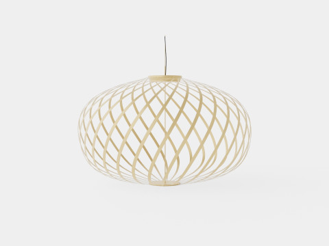 Spring Brass Large Ceiling Lamp 3D Model