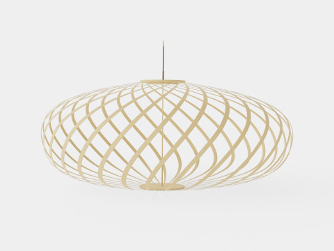 Spring Brass Small Ceiling Lamp 3Dモデル
