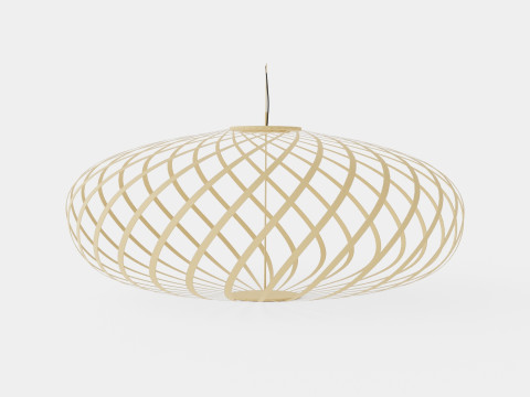 Spring Brass Small Ceiling Lamp 3Dモデル