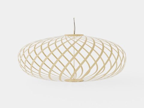 Spring Brass Small Ceiling Lamp 3Dモデル