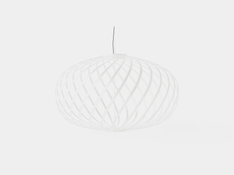 Spring White Large Ceiling Lamp 3D-Modell