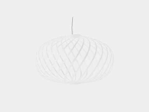 L&aacute;mpara de techo grande blanca primavera Modelo 3D