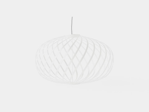 Spring White Large Ceiling Lamp Modelo 3D