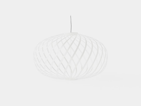 Spring White Large Ceiling Lamp Modelo 3D