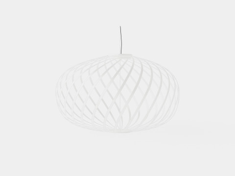 Spring White Large Ceiling Lamp Modelo 3D