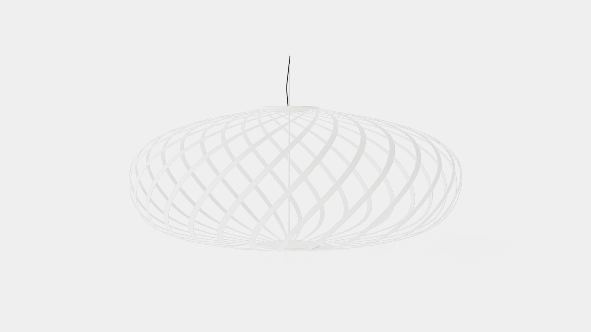 Spring White Small Ceiling Lamp 3D Model .c4d .max .obj .3ds .fbx .stl .blend 