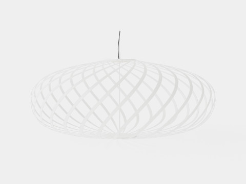 Spring White Small Ceiling Lamp 3Dモデル