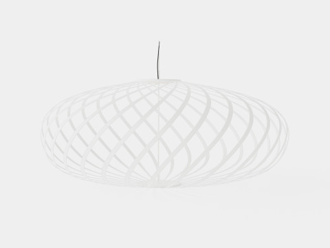 Spring White Small Ceiling Lamp Modelo 3D