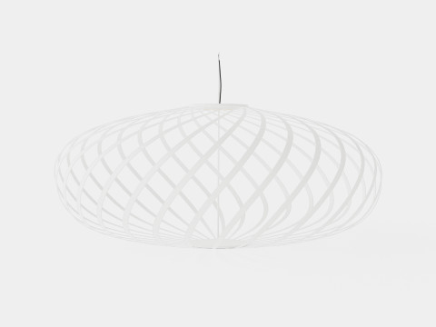 Spring White Small Ceiling Lamp Modelo 3D