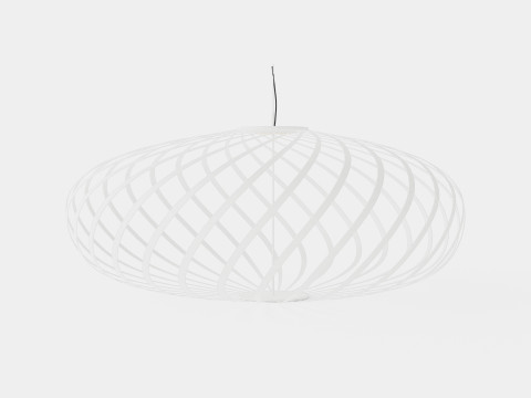 Spring White Small Ceiling Lamp Modelo 3D