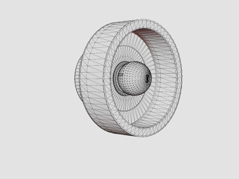 Stone Wall Lamp 3D Model
