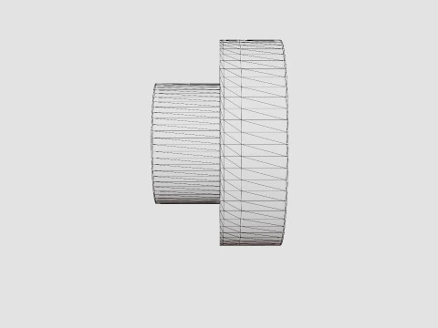 Stone Wall Lamp 3D Model