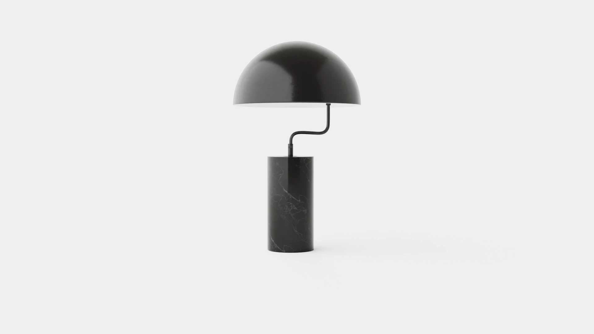 Table Lamp Black 3D Model .c4d .max .obj .3ds .fbx .stl .blend 