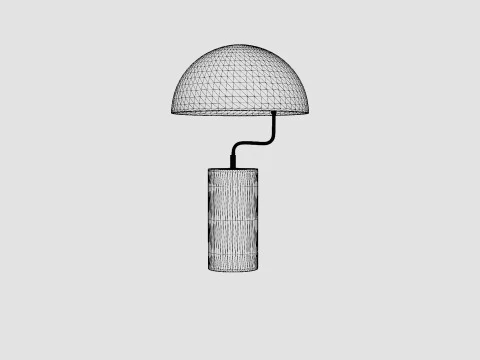Table Lamp Black 3D Model