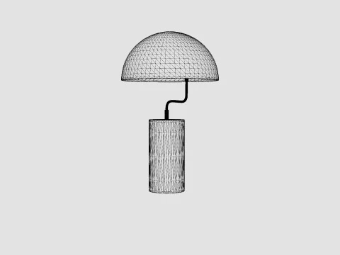 Table Lamp Black 3D Model