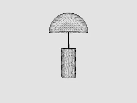 Table Lamp Black 3D Model