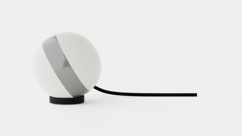 Table Lamp Circle 3D Model .c4d .max .obj .3ds .fbx .stl .blend 