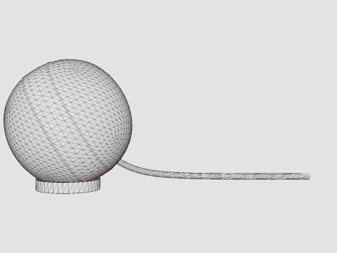 Table Lamp Circle 3D Model