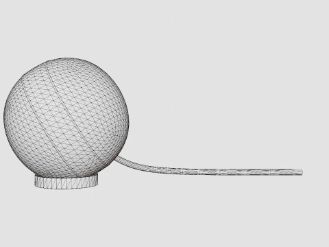 Table Lamp Circle 3D Model