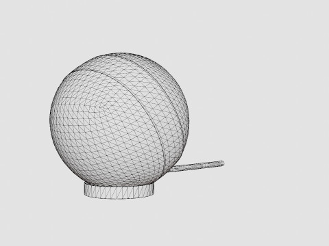 Table Lamp Circle 3D Model