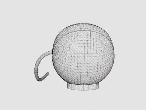 Table Lamp Circle 3D Model