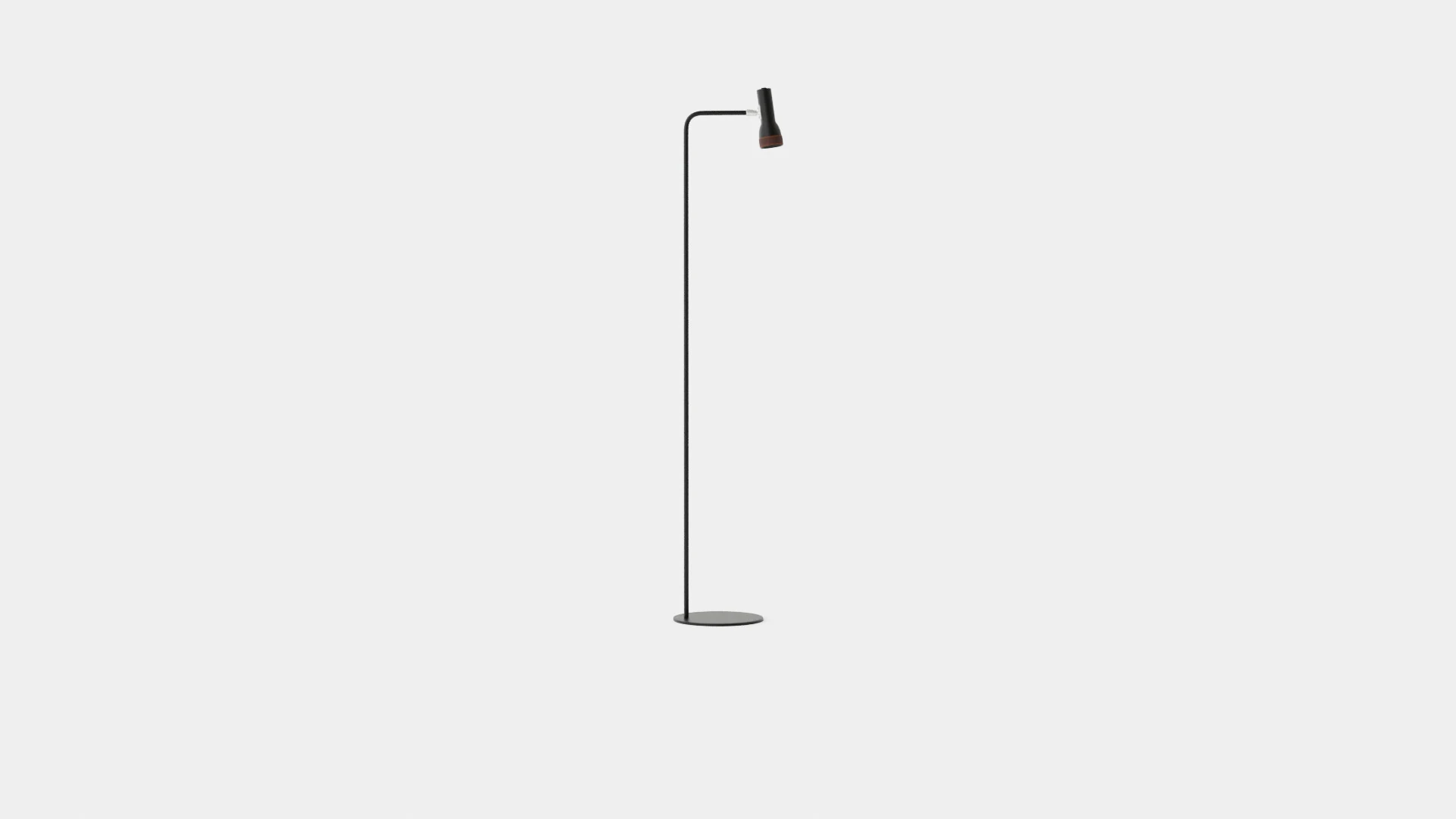 Talk Black with Brown Lamp 3D Model .c4d .max .obj .3ds .fbx .stl .blend