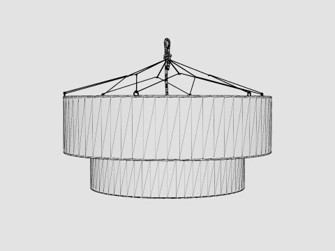 Tophat Form Lamp 3D Model