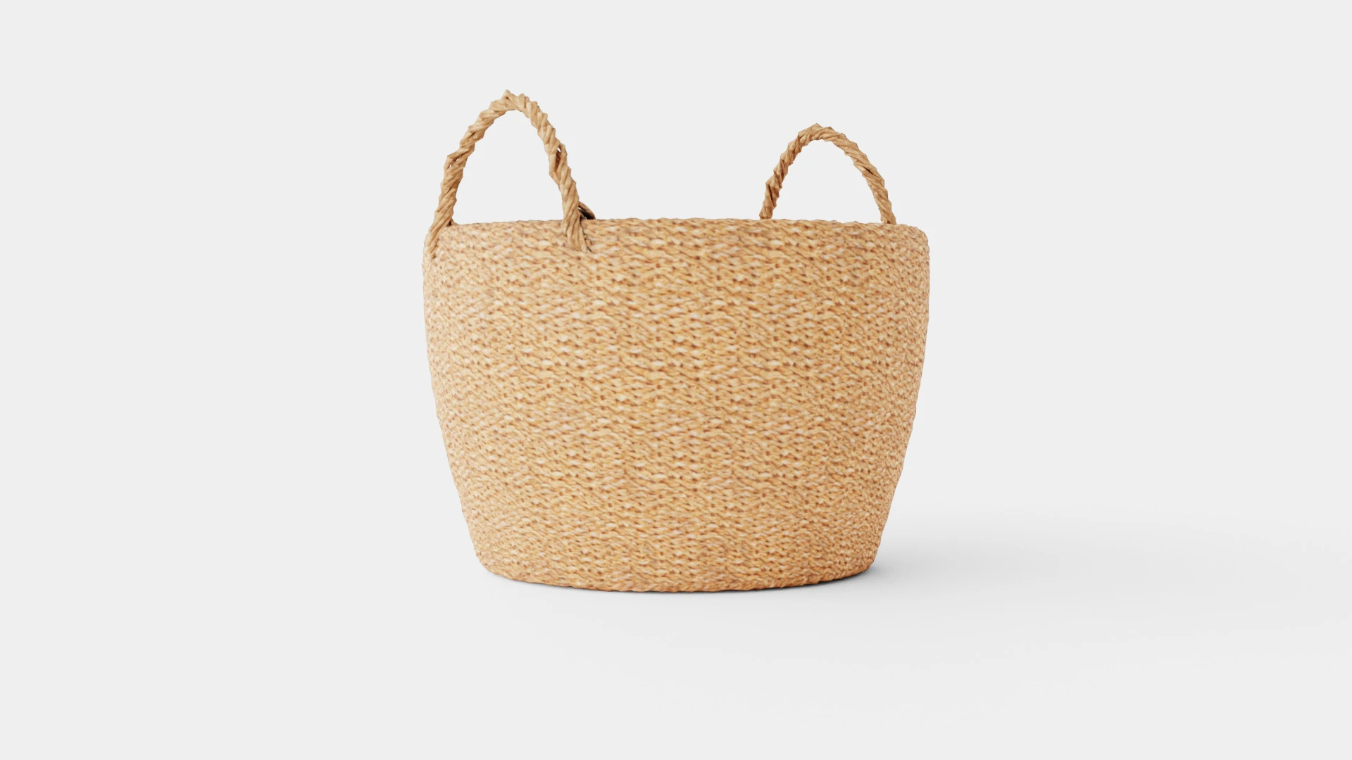 A large sturdy storage basket 3D Model .c4d .max .obj .3ds .fbx .stl .blend 