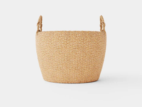 A large sturdy storage basket 3D Model