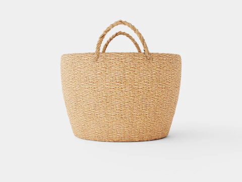 A large sturdy storage basket 3D Model