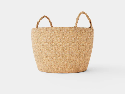 A large sturdy storage basket 3D Model