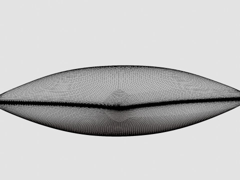 Cushion cover in washed linen Light brown 3D Model