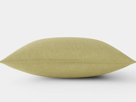 ウォッシュドリネンのクッションカバー カーキグリーン 3Dモデル