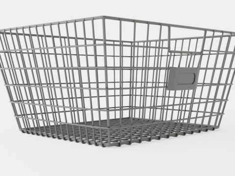 Metal wire basket 3D Model