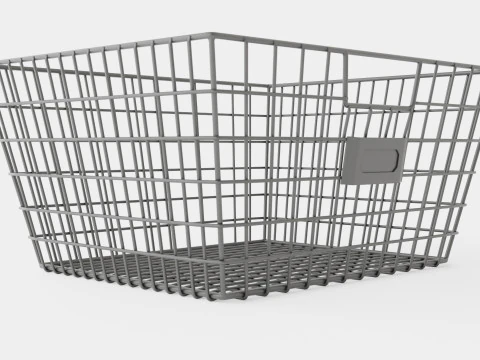 メタルワイヤーバスケット 3Dモデル