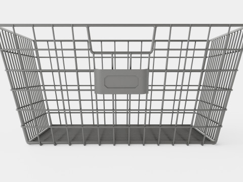 Metal wire basket Modello 3D