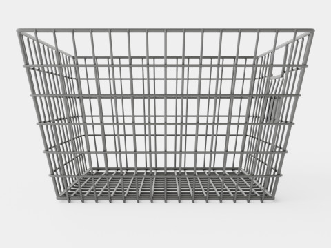 Metal wire basket Modello 3D