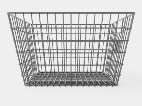 Metal wire basket 3D Model