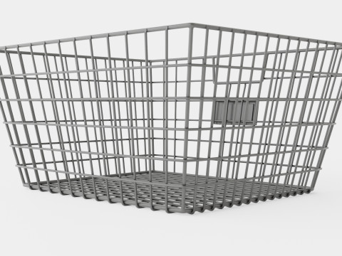 Metal wire basket Modello 3D