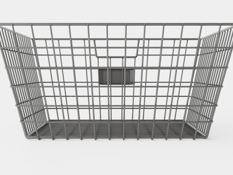 Metal wire basket Modello 3D