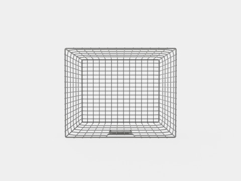 Metal wire basket Modello 3D