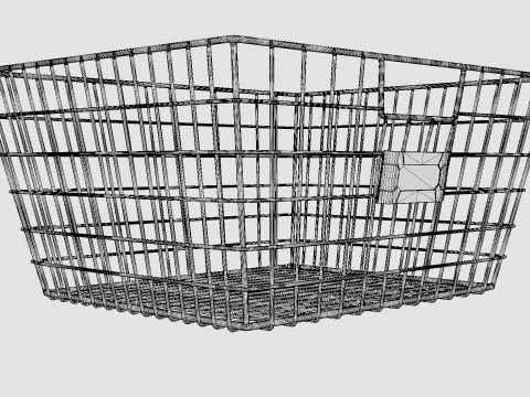Metal wire basket 3D Model